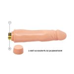 Güçlü Titreşimli 21,5 cm Realistik Vibratör Gerçekci Penis Dildo - Görsel 6