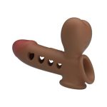 Hava Yastıklı Premium Melez Rengi Silikon Penis Kılıfı - Tyronn - Görsel 6