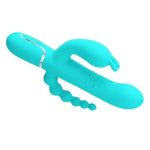 Manyetik Şarjlı Oynar Gövdeli Klitoral & Anal Uyarıcılı Teknolojik Vibratör Penis - Görsel 11