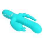 Manyetik Şarjlı Oynar Gövdeli Klitoral & Anal Uyarıcılı Teknolojik Vibratör Penis - Görsel 13