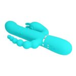 Manyetik Şarjlı Oynar Gövdeli Klitoral & Anal Uyarıcılı Teknolojik Vibratör Penis - Görsel 12