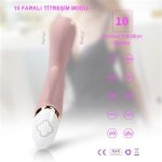 Manyetik USB Şarjlı 10 Fonksiyonlu Klitoris Uyarıcılı Teknolojik Vibratör - Huanying - Görsel 8