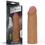 Nature Extender 4.5 cm Dolgulu Premium Silikon Sünnetsiz Melez Penis Kılıfı - Görsel 7