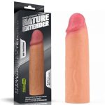 Nature Extender 4.5 cm Dolgulu Premium Ten Rengi Silikon Penis Kılıfı - Görsel 7