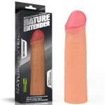 Nature Extender 5,5 cm Dolgulu Premium Ten Rengi Silikon Penis Kılıfı - Görsel 7