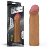 Nature Extender 5,5 cm Dolgulu Premium Melez Silikon Penis Kılıfı - Görsel 7