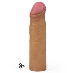 Nature Extender 5,5 cm Dolgulu Premium Melez Silikon Penis Kılıfı - Görsel 6