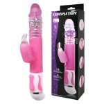 Oynar Başlı Klitoris Uyarıcılı Teknolojik Tavşan Vibratör Penis - Görsel 8