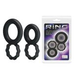 Ring 2'li Tırtıklı Penis Halkası - Görsel 8