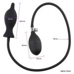 Şişebilen Pompalı Anal Plug Siyah - Görsel 6