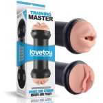 Traning Master Özel Dokulu Realistik Çift Taraflı Vajinal & Oral Masturbatör - Görsel 8