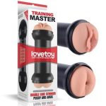 Traning Master Özel Dokulu Realistik Çift Taraflı Vajina Anal Masturbatör - Görsel 7
