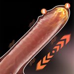 Belden Bağlamalı USB Manyetik Şarjlı 21,5 cm İleri Geri Hareketli Titreşimli Dildo - Marshall - Görsel 7