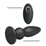 USB Şarjlı 12 Titreşim Modlu Uzaktan Kumandalı Vibratör & Boğumlu Anal Plug - Görsel 7