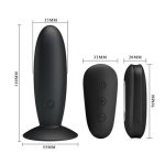USB Şarjlı 12 Titreşim Modlu Uzaktan Kumandalı Vibratör & Anal Plug - Görsel 6
