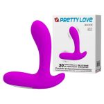 USB Şarjlı 30 Modlu Titreşimli Prostat Vibratör ve Anal Plug Mor - Görsel 8