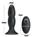 USB Şarjlı 4 Titreşim ve 4 Yuvarlanma Modlu Uzaktan Kumandalı Vibratör ve Anal Plug - Görsel 6