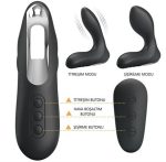 USB Şarjlı Uzaktan Kumandalı 12 Modlu Şişirilebilir Titreşimli Prostat Vibratör ve Anal Plug Siyah - Görsel 7
