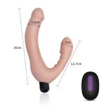 USB Şarjlı Uzaktan Kumandalı Çift Taraflı Lezbiyen Strap-on Vibratör - Görsel 6