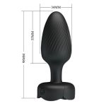 USB'den Manyetik Şarjlı 10 Farklı Titreşimli 5 Led Işıklı Silikon Anal Plug - Osborn - Görsel 8