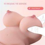 USB'den Manyetik Şarjlı Titreşim Fonksiyonlu Realistik Yarım Vücut - Ejleen Pussy - Görsel 7