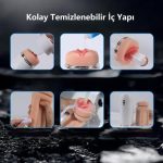 USB'den Şarjlı 3 Emme ve Güçlü 7 Titreşim Fonksiyonlu Realistik Masturbatör - Riley - Görsel 8