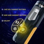 USB'den Şarjlı 3cm İleri Geri & Sağ Sol Titreşim Fonksiyonlu Realistik Masturbatör - Aneemun - Görsel 7