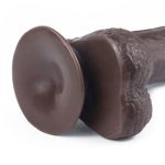 Yeni Nesil Çift Katmanlı 17,5 cm Realistik Zenci Dildo Penis - Görsel 8