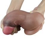 Yeni Nesil Çift Katmanlı 18,2 cm Realistik Kalın Dildo Penis - Görsel 8