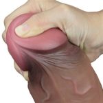 Yeni Nesil Çift Katmanlı 18,2 cm Realistik Kalın Dildo Penis - Görsel 6