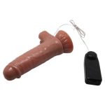 Yeni Nesil Çift Katmanlı 18,5 cm Realistik Titreşimli Dildo Penis - Görsel 6