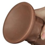 Yeni Nesil Çift Katmanlı 26,6 cm Realistik Kalın Dildo Melez Penis - Görsel 7