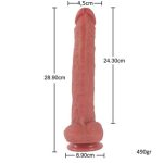 Belden Bağlamalı Yeni Nesil Büyük Boy 28,9 cm Realistik Dildo Penis - Görsel 8