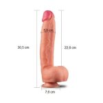 Yeni Nesil Çift Katmanlı 30,5 cm Realistik Dev Dildo Penis - Görsel 13