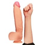 30,5 cm Belden Bağlamalı Yeni Nesil Çift Katmanlı Realistik Dev Dildo Penis - Görsel 7