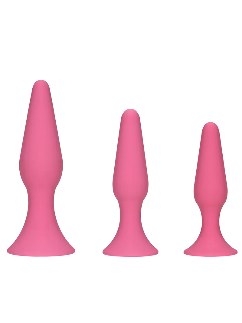 401050p-1 NOXXX Funbums 3'lü Anal Plug Seti – Pembe - Görsel 1